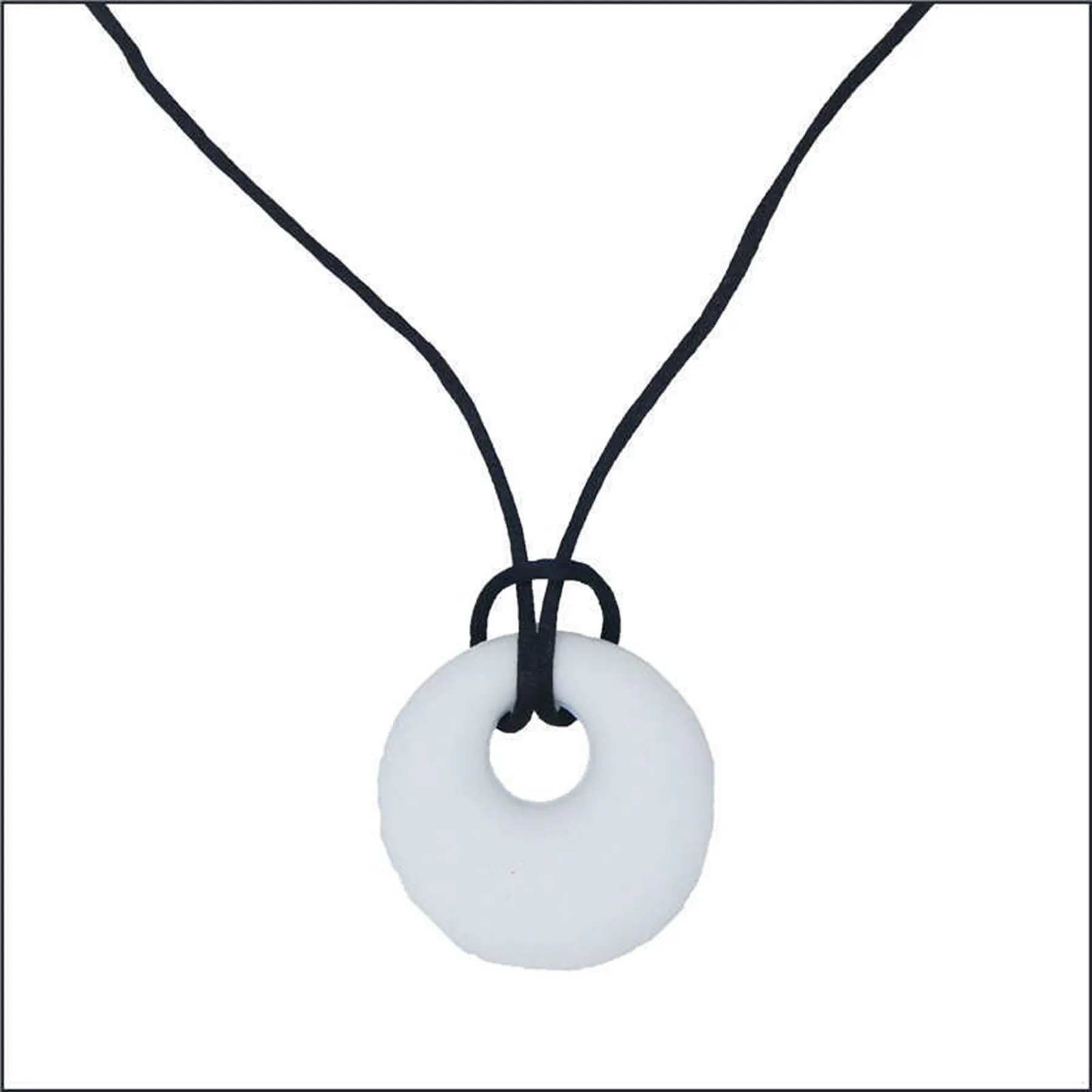 Round Silicone Chewy Toy Pendant 12