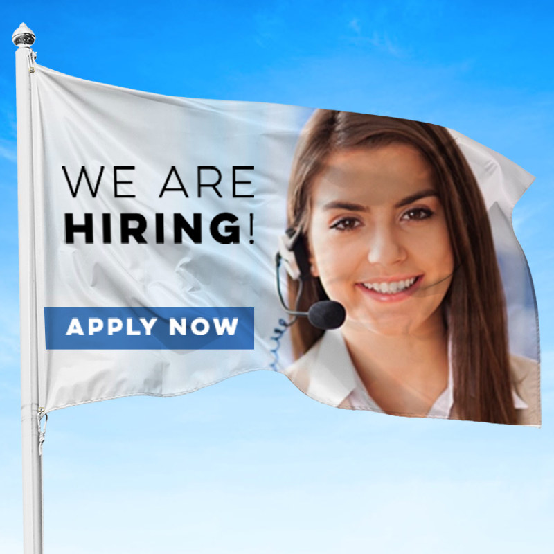 Full Color Pole Flag, 3' x 5'