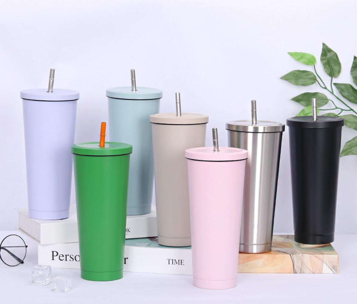 25OZ.Stainless Steel Tumbler with Straw 1