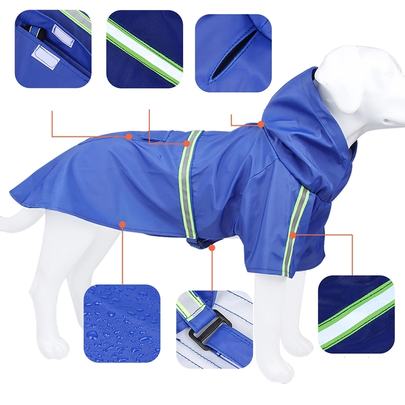 Dog Raincoat Poncho For Small To X-Large And Puppies 4