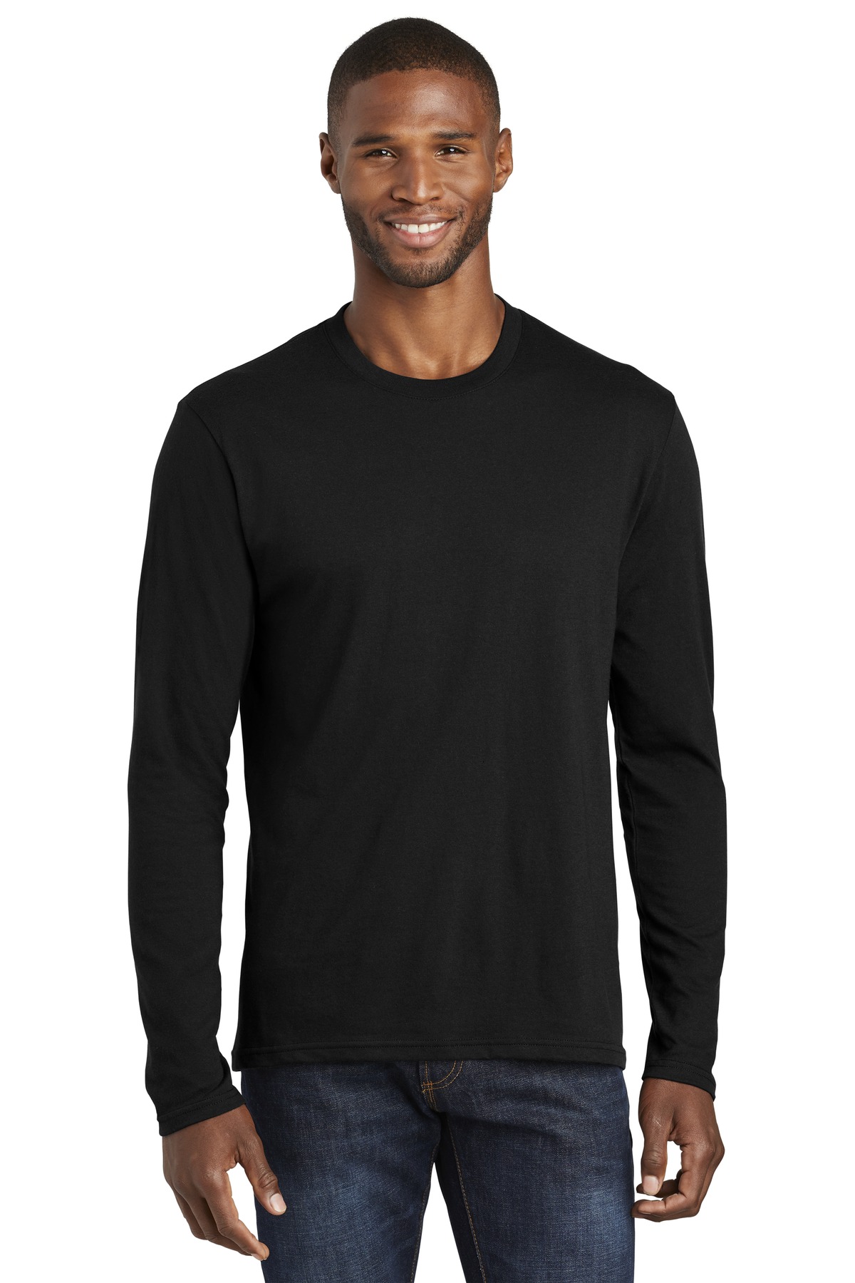 Port & Co Long Sleeve Fan Favorite Blend Tee. PC455LS 17