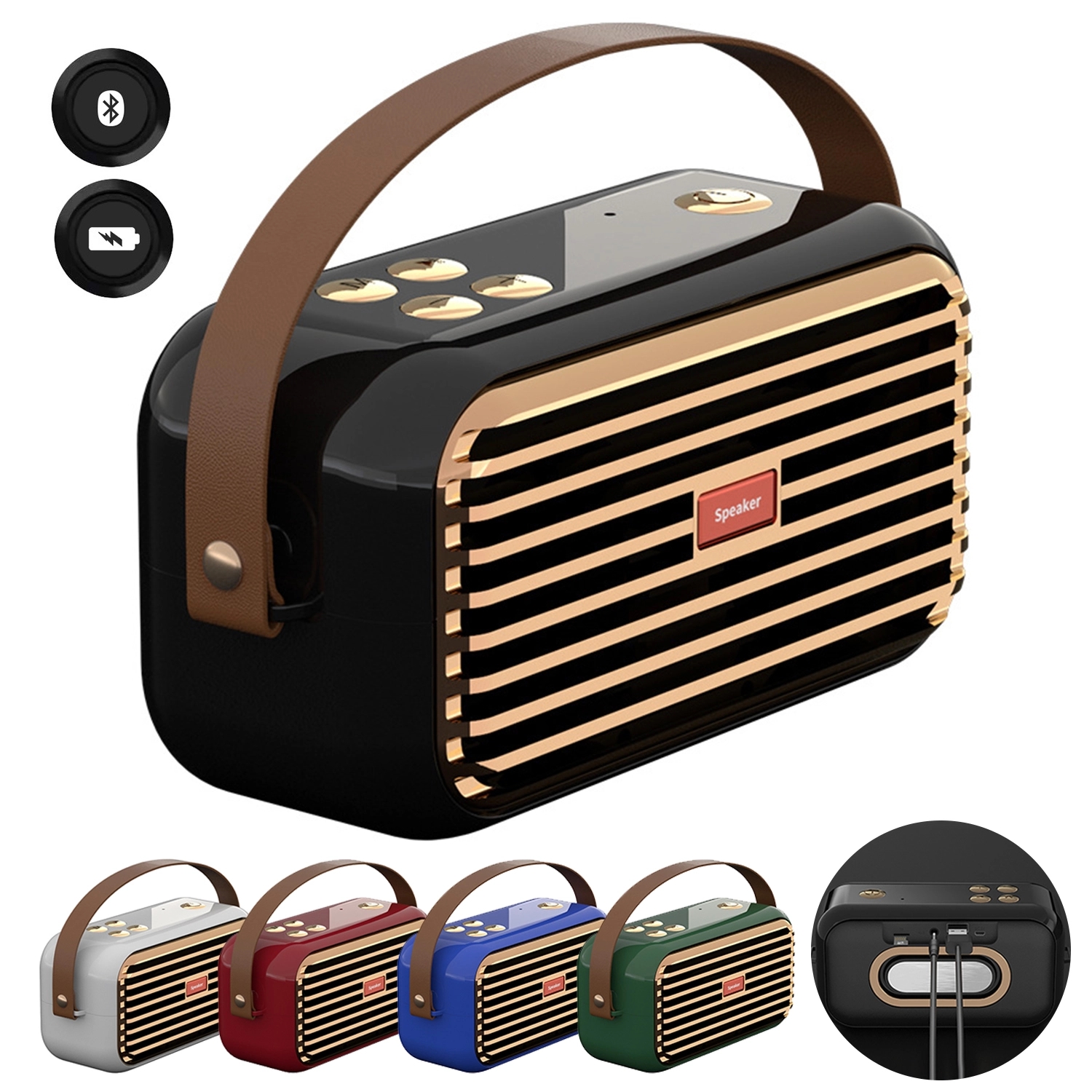 Wireless Retro Outdoor Portable Speaker 1