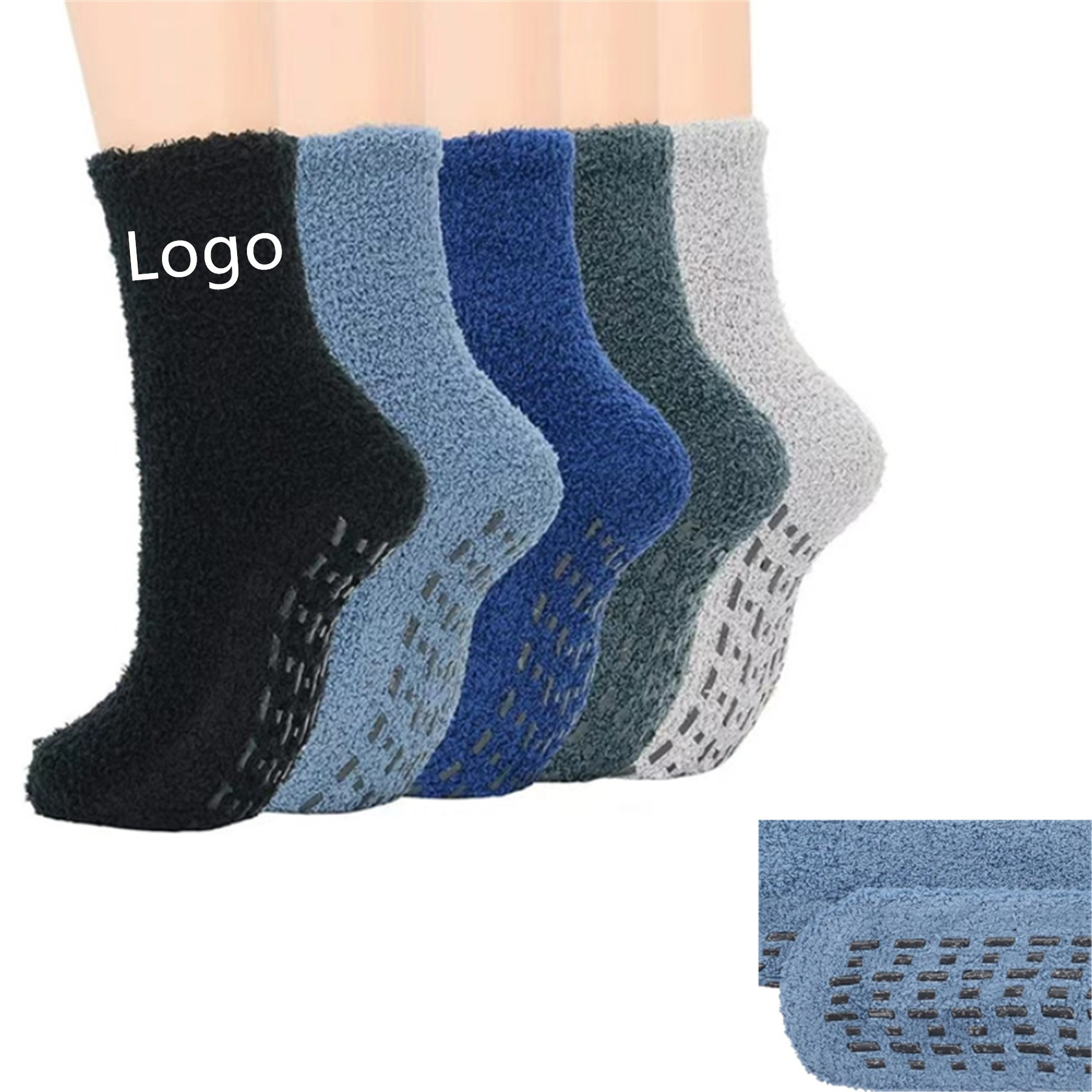 Anti Slip Fuzzy Cozy Mens Socks 2