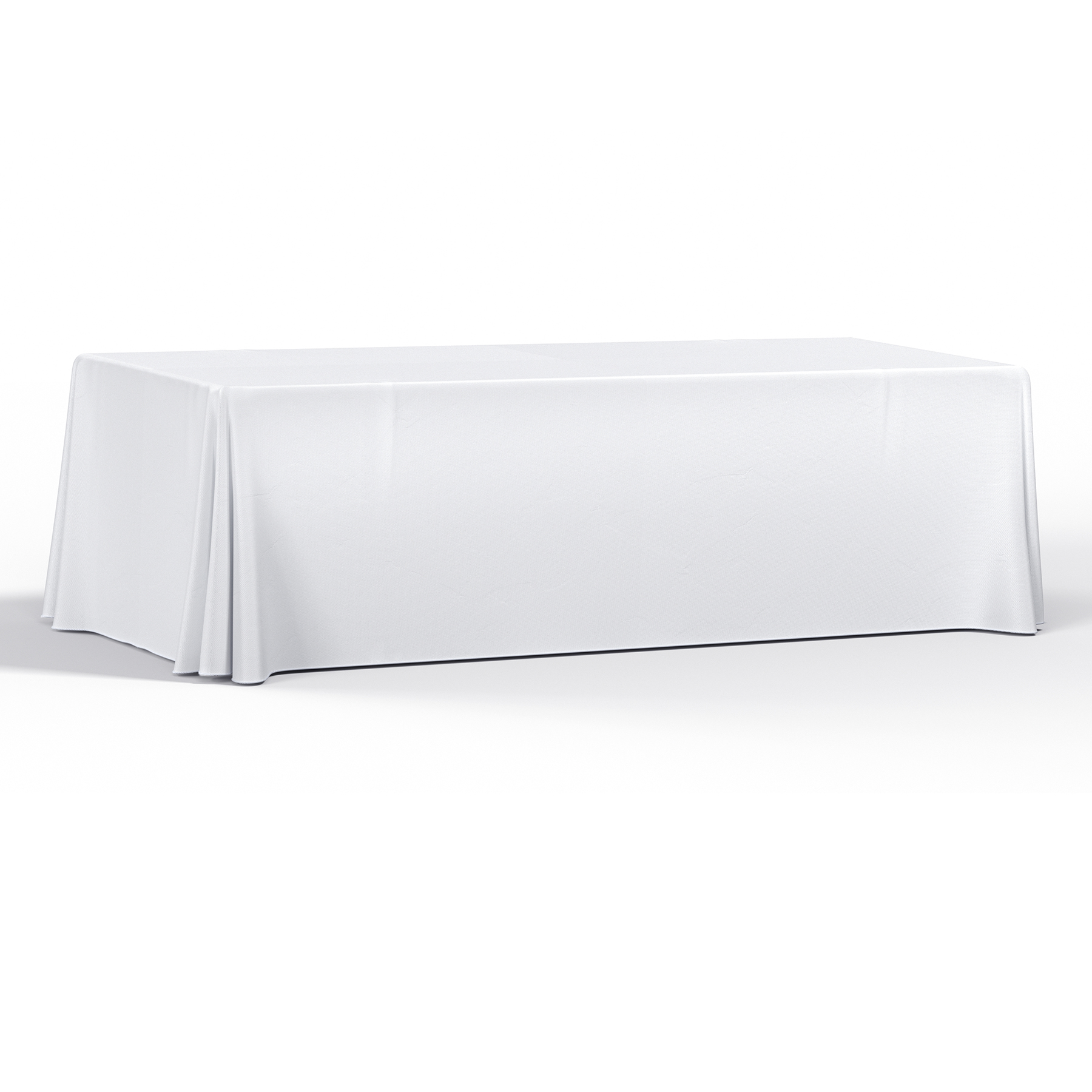 8' Premium Draped Standard Table Cover(Full Color Dye Sublimation) 1