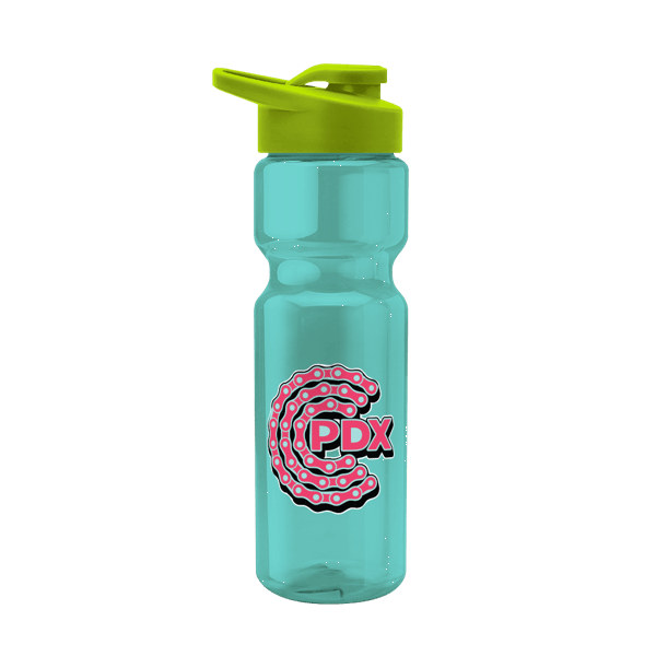Blazer 28oz Transparent Bike Bottle w/Drink-thru Lid 2790