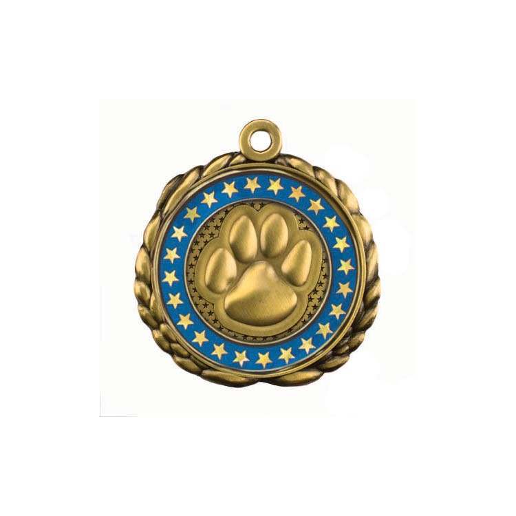 Paw Antique Gold QCM Medallion (2-1/2") 5
