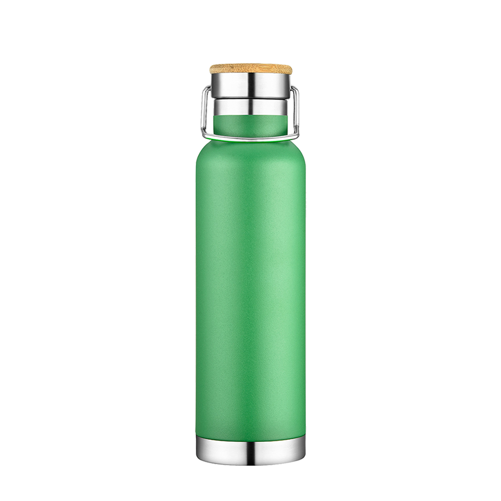 Slate 22oz Vacuum Bottle W/ Bamboo Top