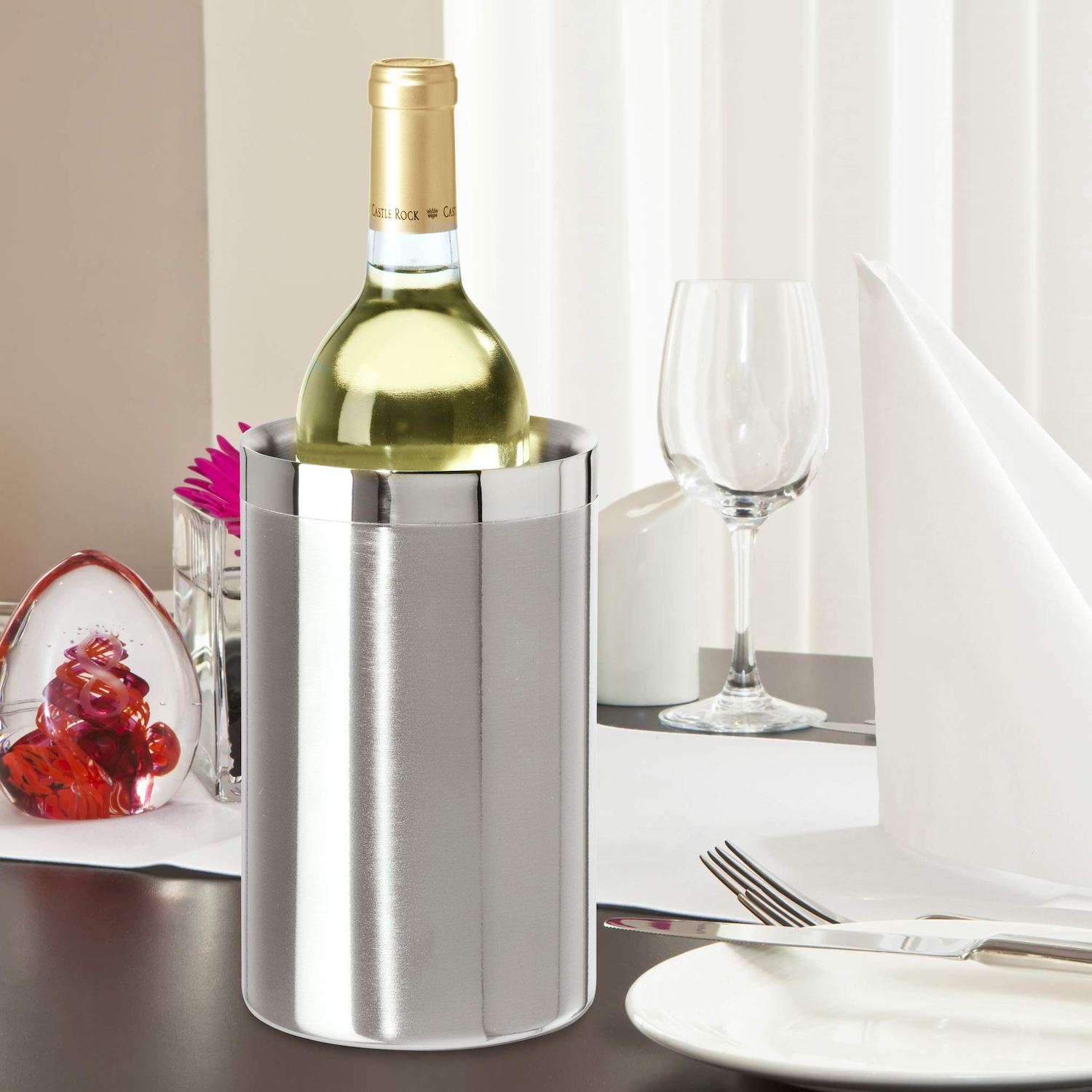 Double Walled Insulated Wine Bottle Holder 8