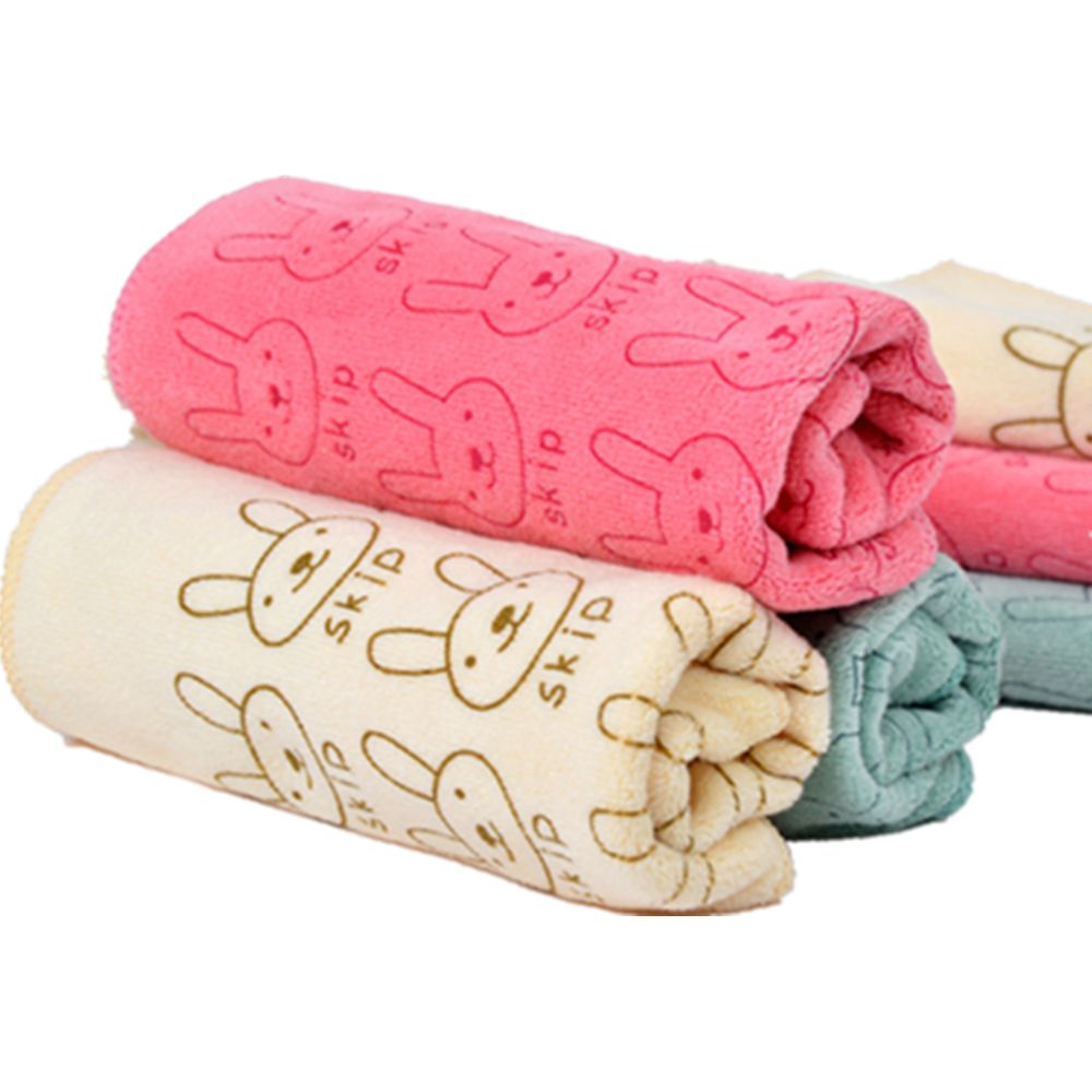 Rabbit Jacquard Pattern Hand Towels 2
