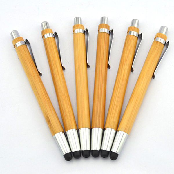 Bamboo Capacitive Stylus Ballpoint Pen 7