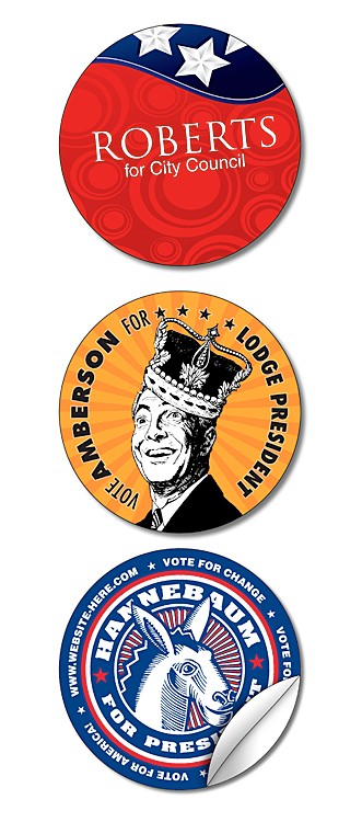 Political Sticker / Decal - UV-Coated Vinyl - 2.5 Inch Circle Shape 2