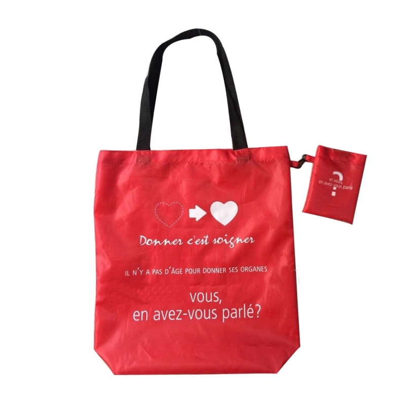 Rpet Polyester Shopping Bag into Pouch 5