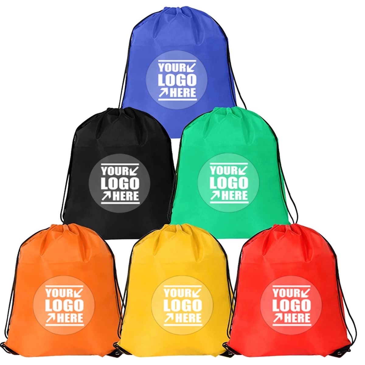 Custom Bulk Gym Sports Shopping Drawstring Cinch Backpack 4