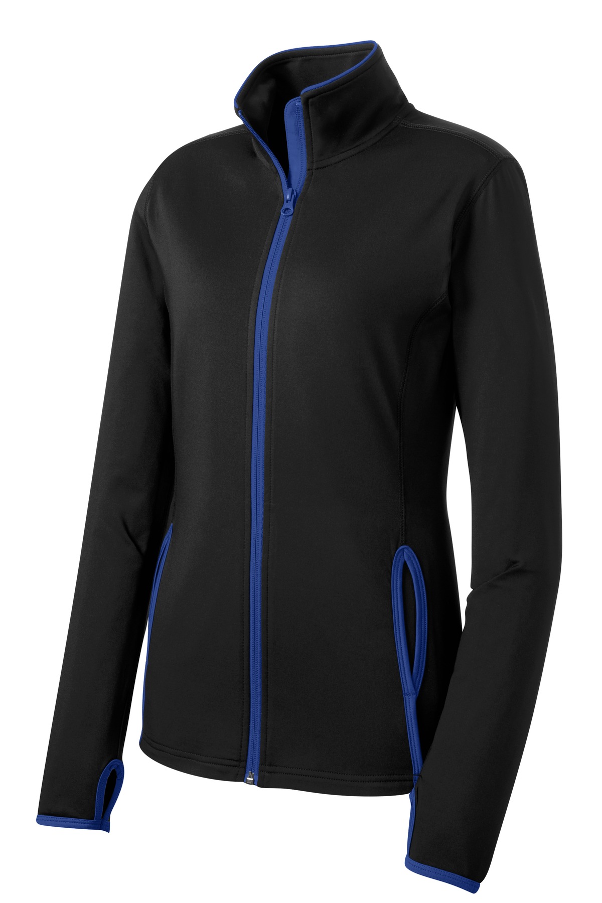 Sport-Tek Women's Sport-Wick Stretch Contrast Full-Zip Jacket. LST853 55