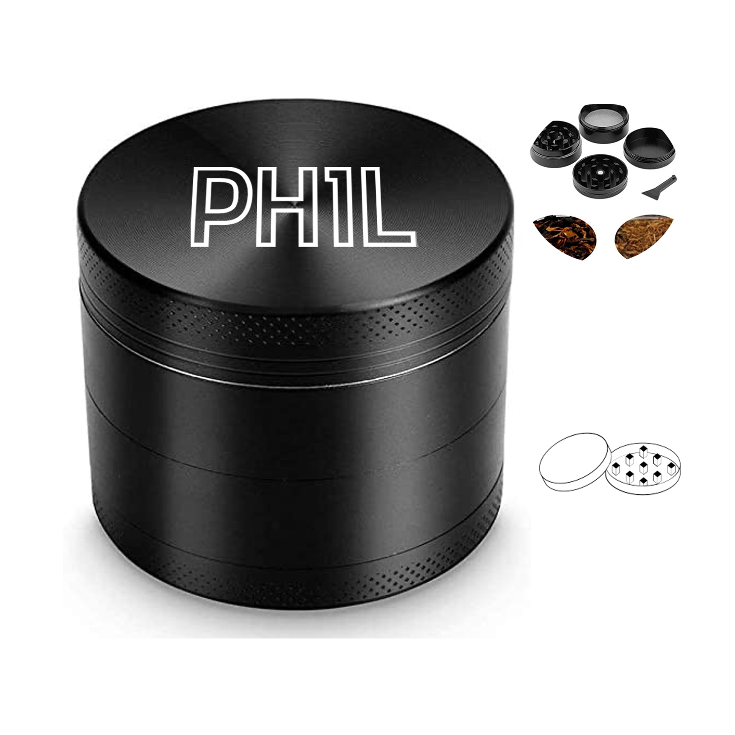 4-Layer Zinc Alloy Grinder 2