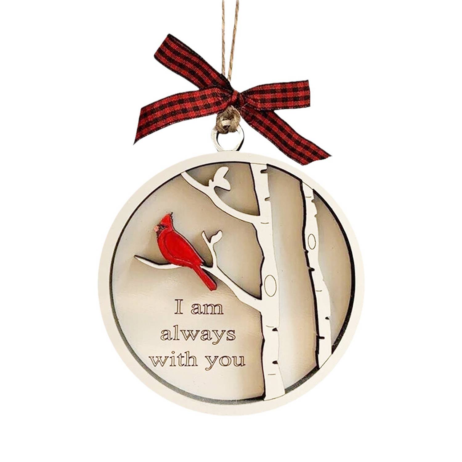 Christmas Tree Cardinal Memorial Ornament 8