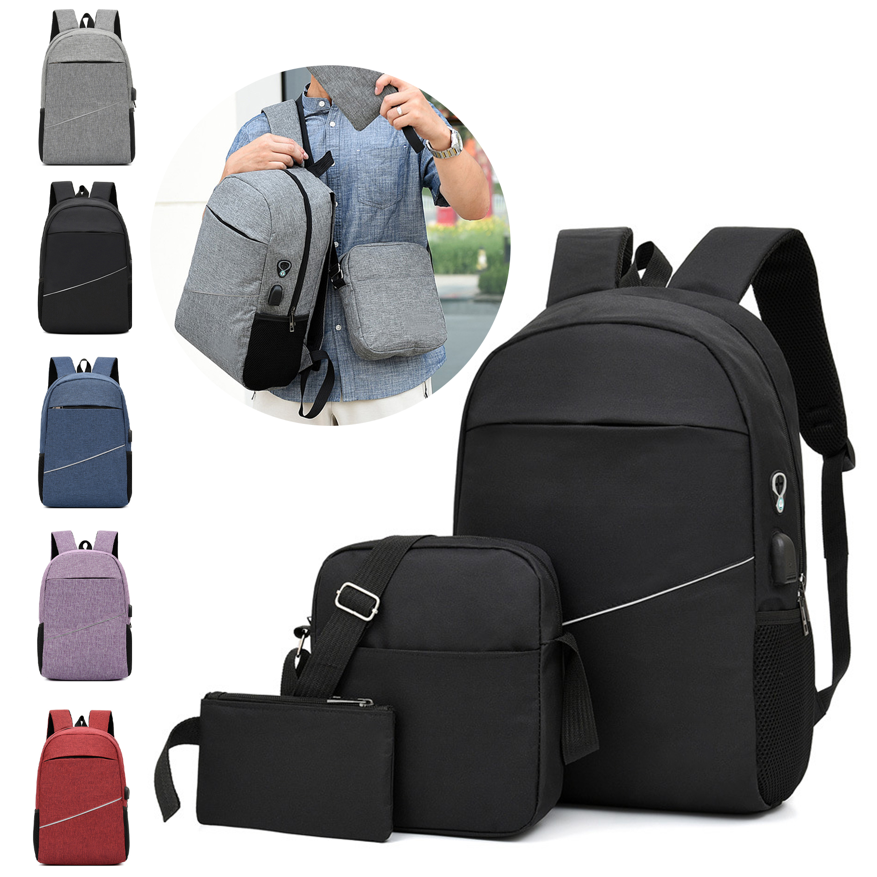 Multi-Functional Travel Men Backpack 2