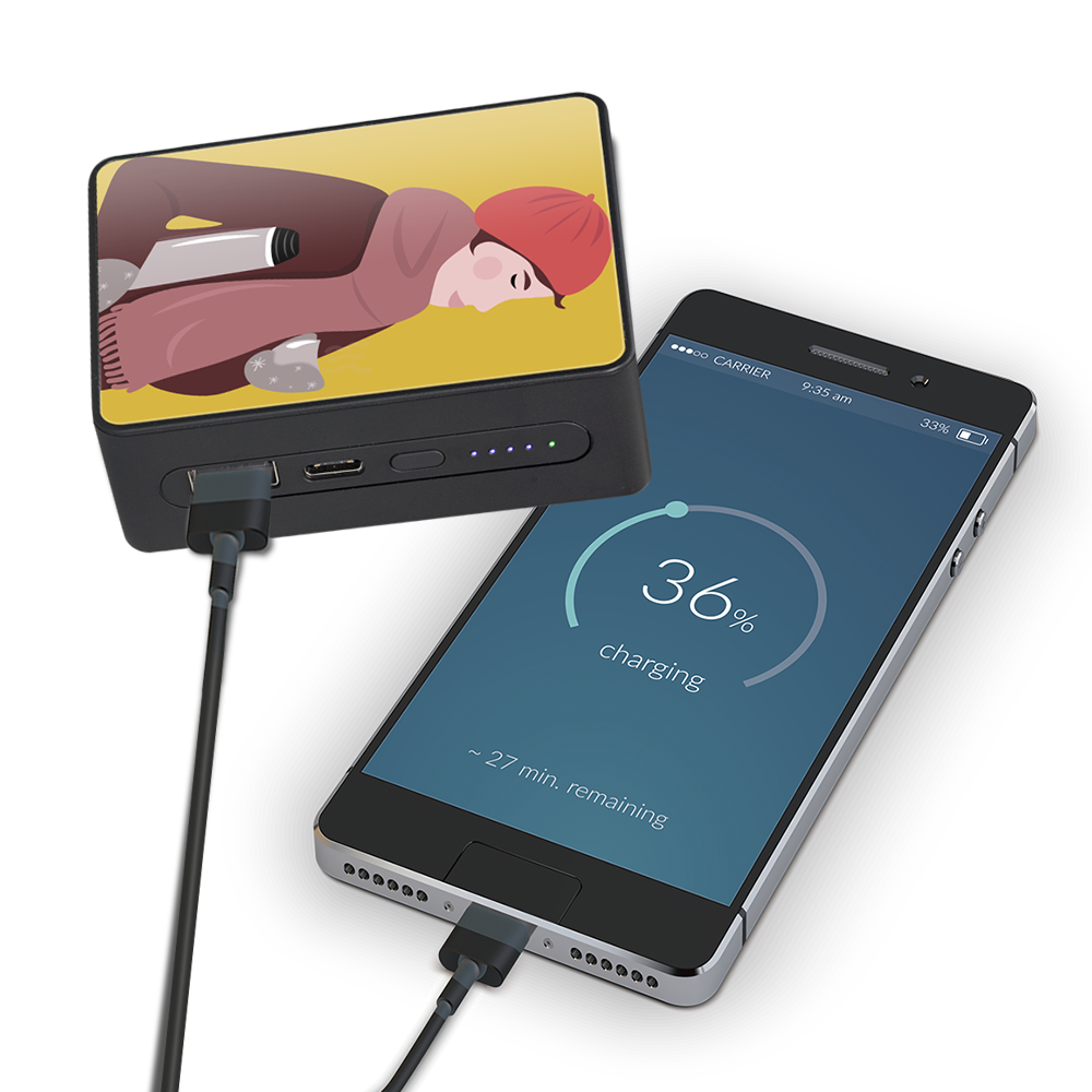 Looking Glass 10000mAh Wireless Power Bank 3