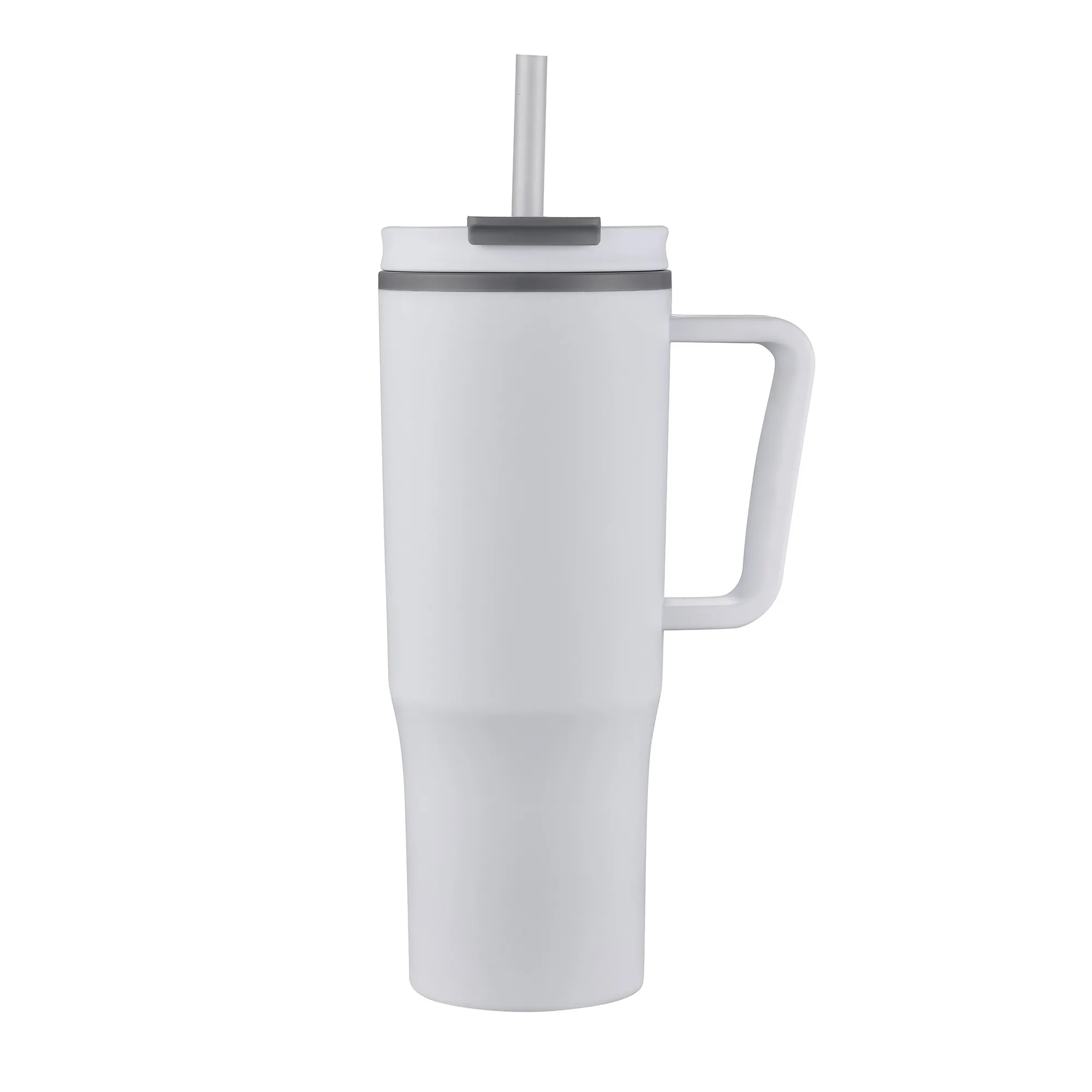 30oz. Double Wall Mug with Handle and Straw 2