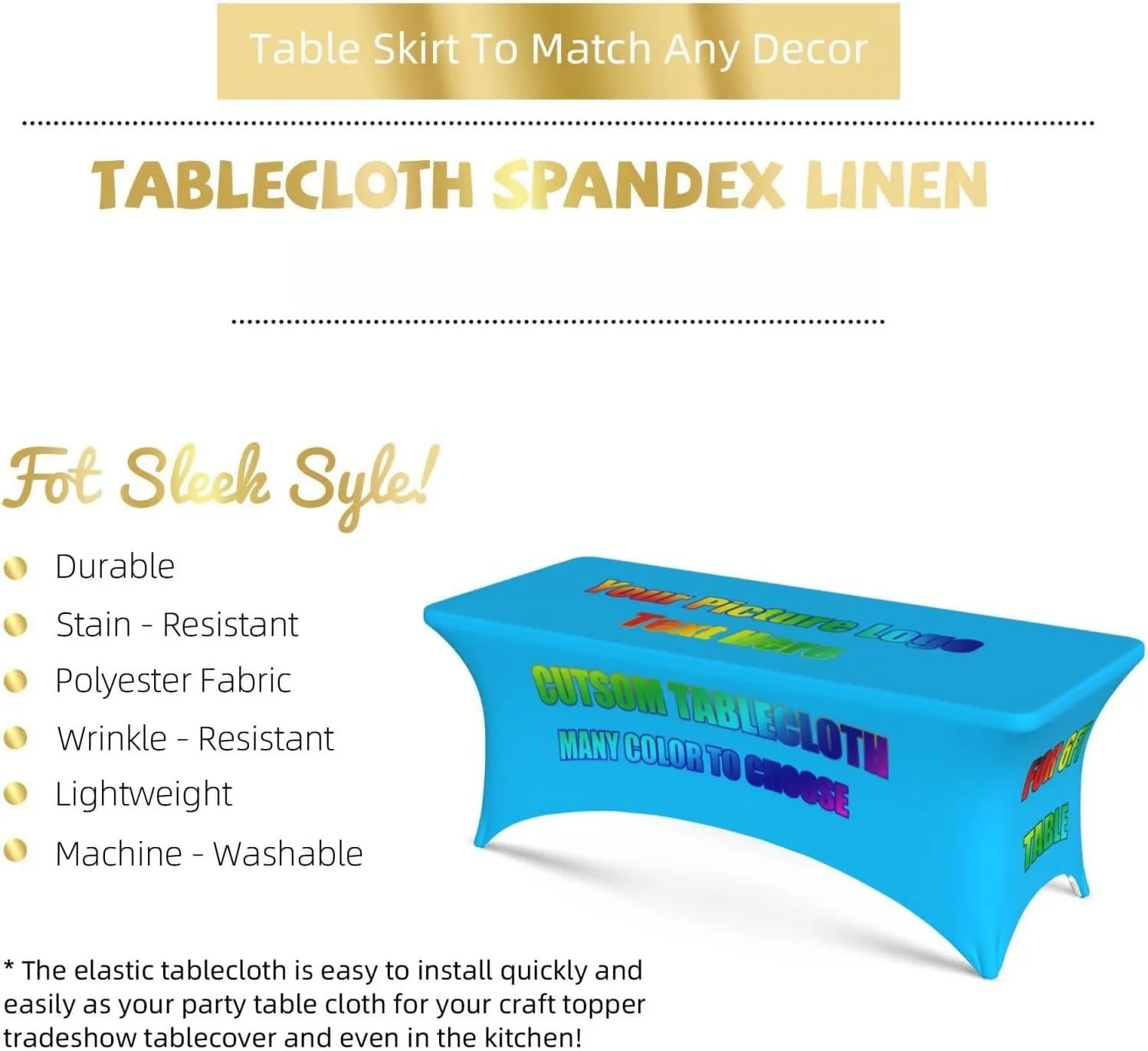 Stretch Fabric Table Cover 3