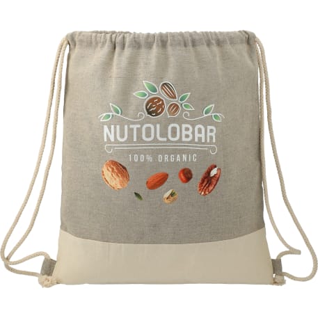 Split Recycled Cotton Drawstring Bag 13