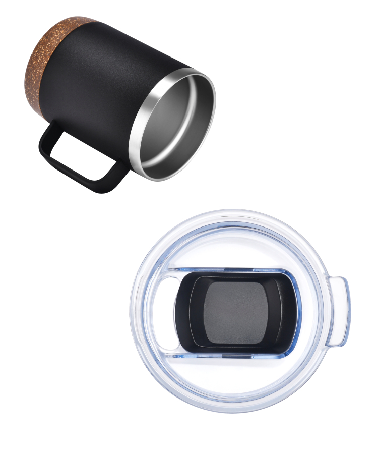 Union Printed - 12 oz Vacuum Mug w/ Cork Bottom - Full Color 3