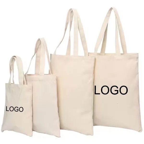 6oz Natural Cotton Canvas Tote Bag 2