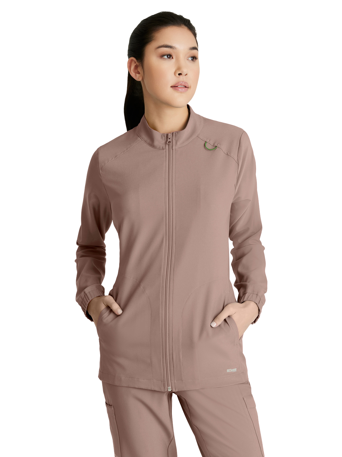 Grey's Anatomy Evolve Stretch - Women's Three-Pocket Virtue Warm-Up Scrub Jacket 10