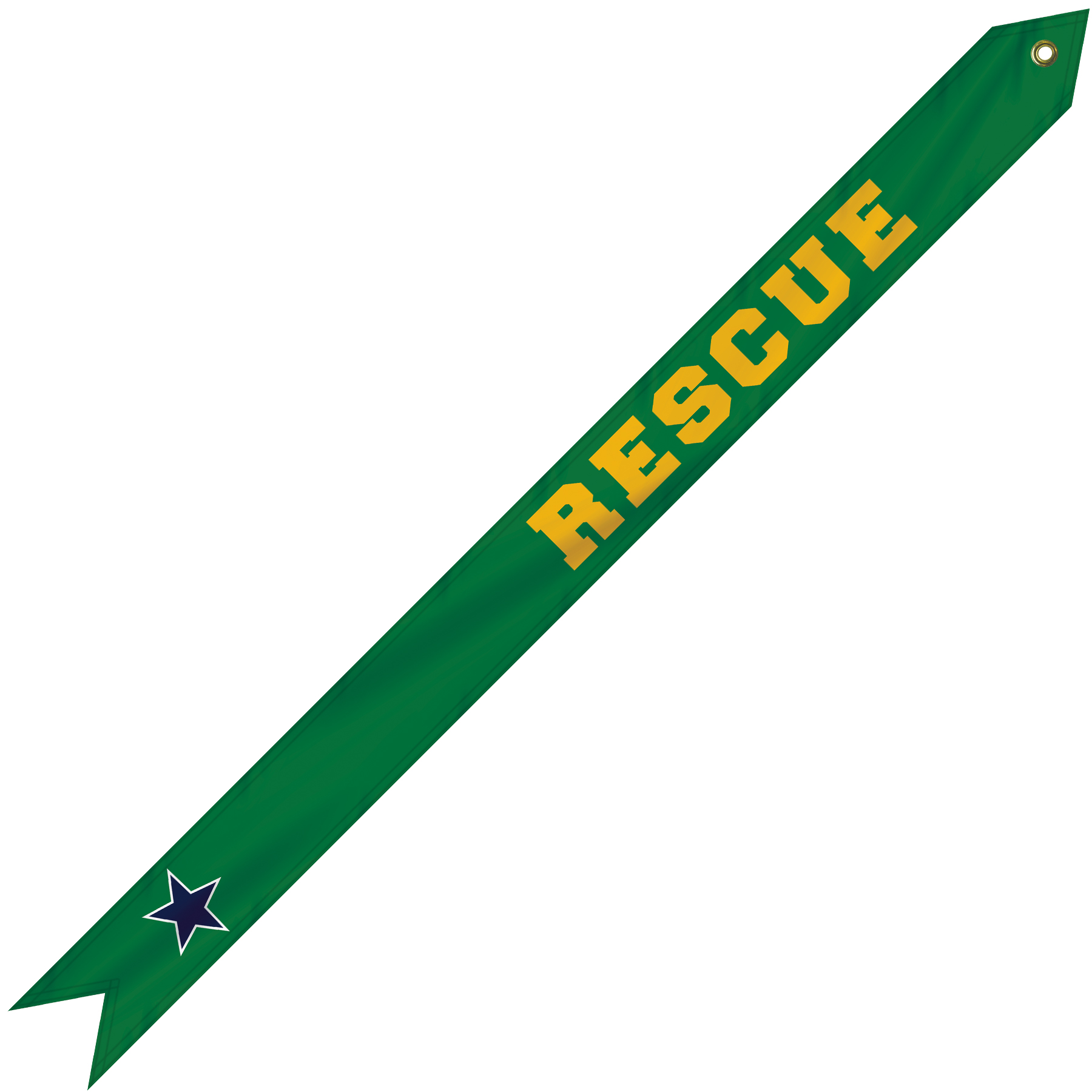 2 3/4" x 36" Custom Printed Nylon Streamer 5