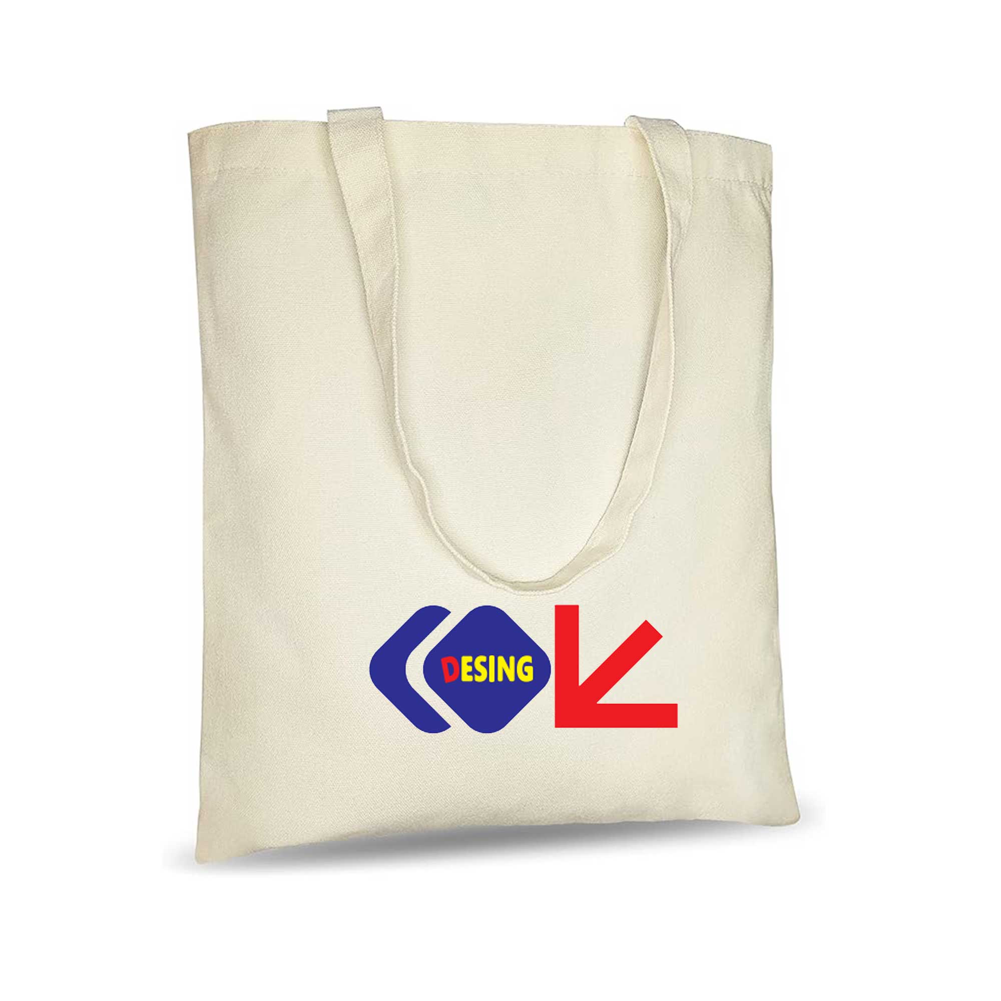 Canvas Lightweight Thin Tote Bag, custom tote bag with logo imprint 2