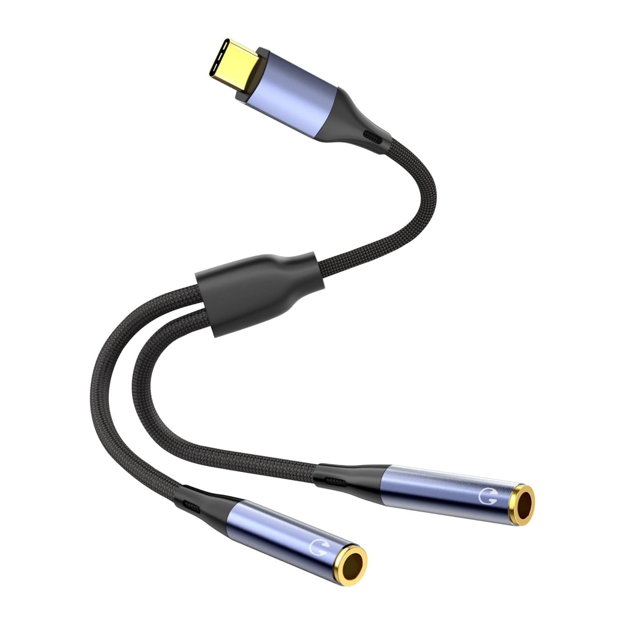 USB C To Two 3.5mm Female Audio adapter 2