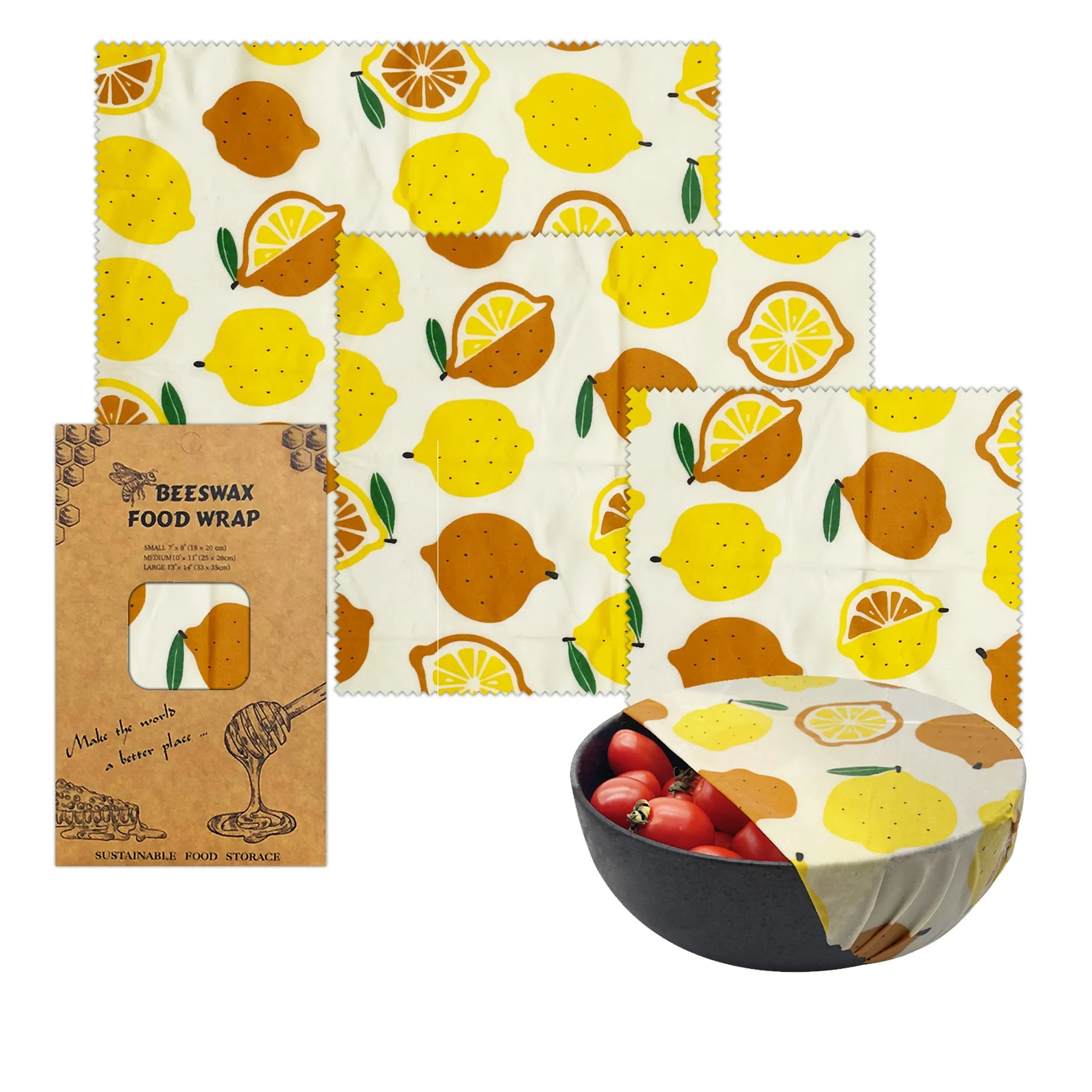 Reusable Beeswax Food Wraps Wax Cloth 3