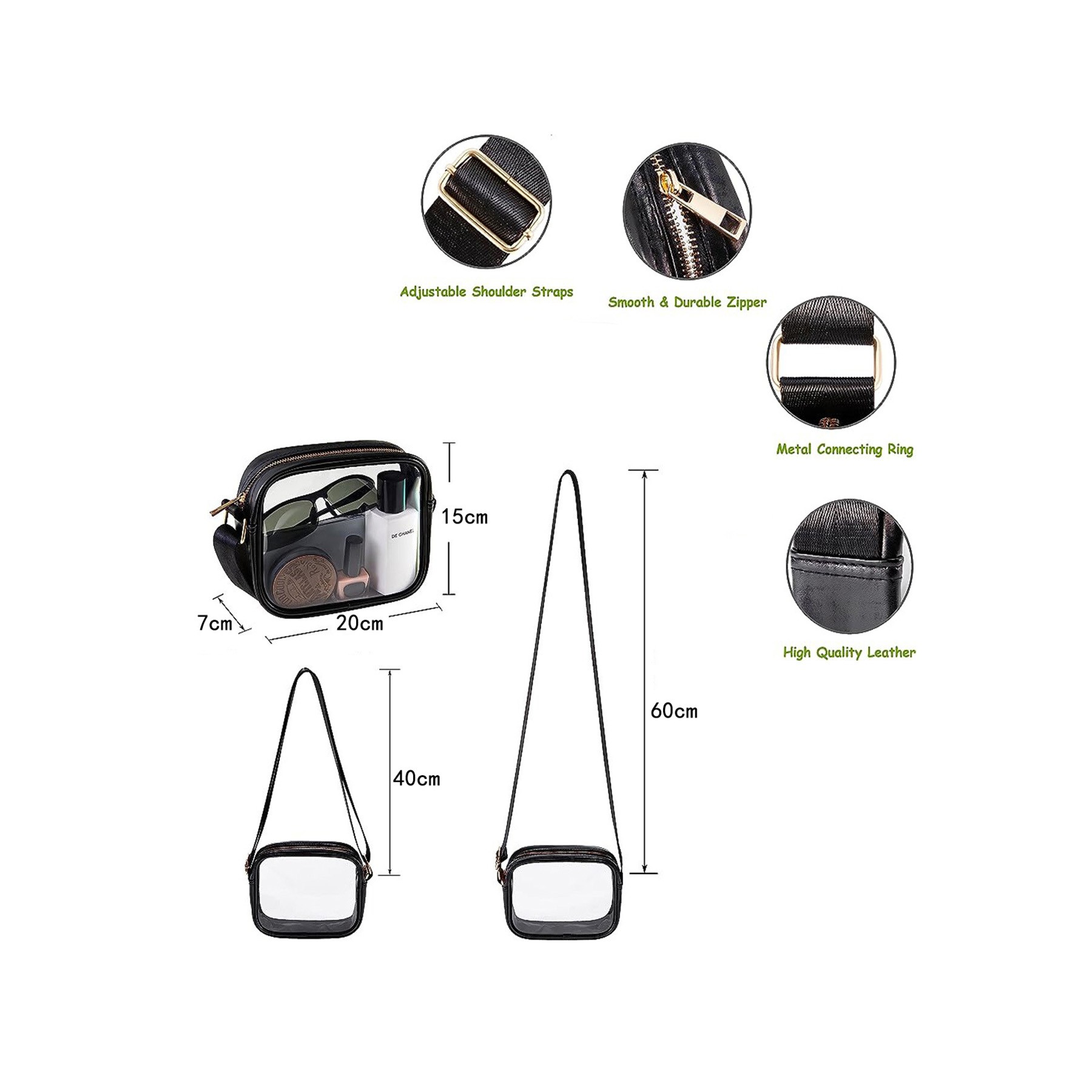 PVC Clear Satchel Bag Makeup Bag 2