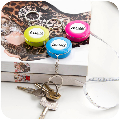 Plastic Mini Tape Measure Keychain 2