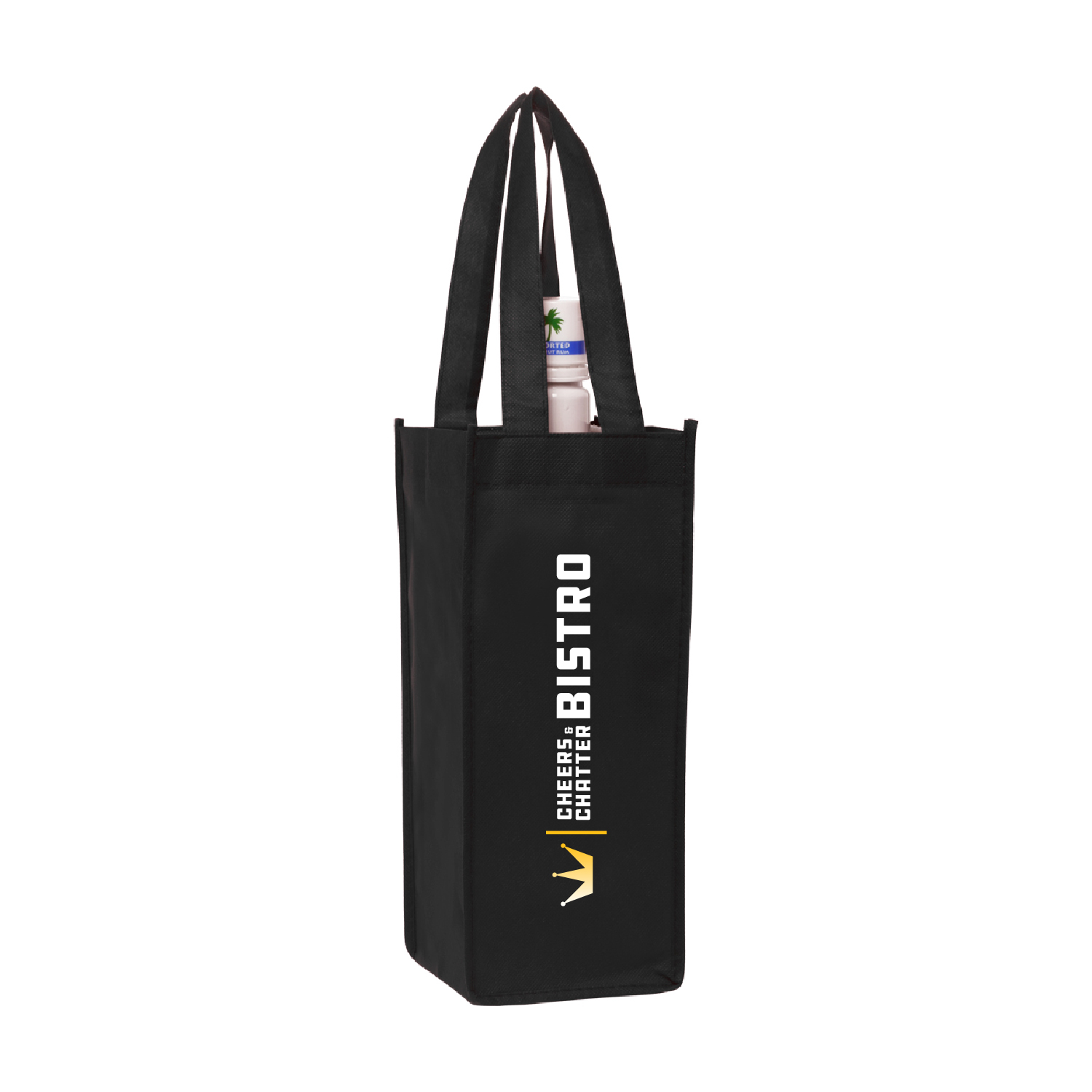 Hospitality Non-Woven Wine Bag (Full Color Imprint) 4