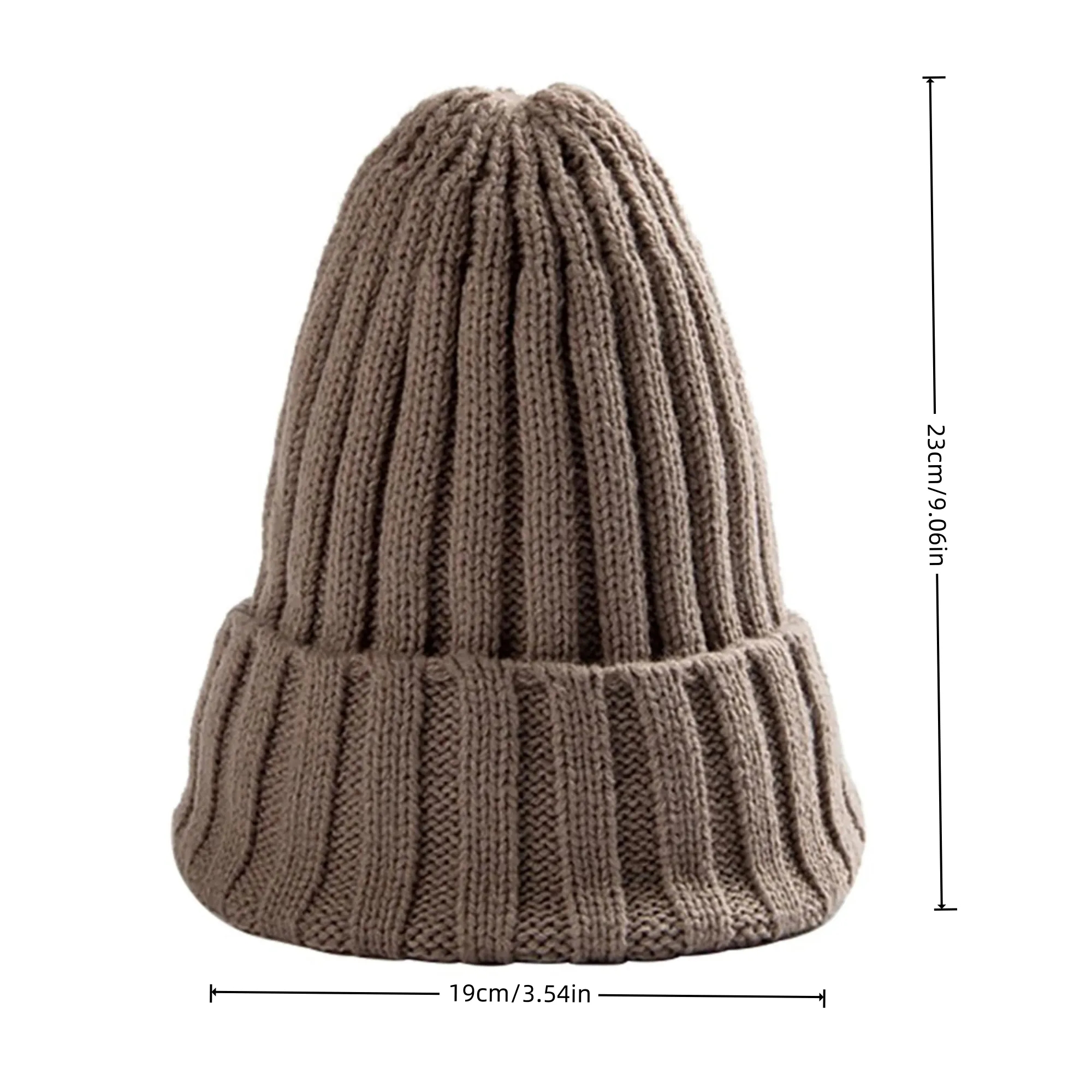 Warm Brimless Knit Beanie Hat for Men Women 16
