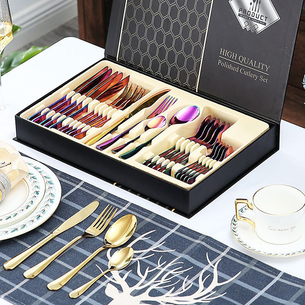 Dinnerware Portable Reusable Flatware Set 24-Piece 5