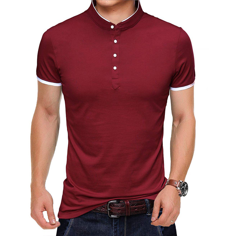 Solid Color Short Sleeve T-Shirt 5