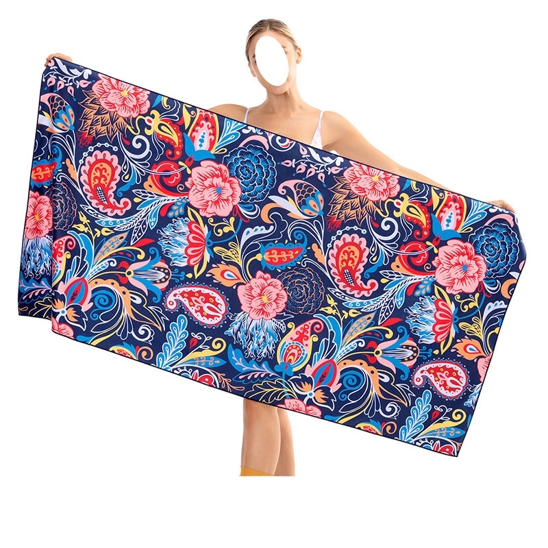 Custom Super Absorbent Sand Free Beach Towel 6