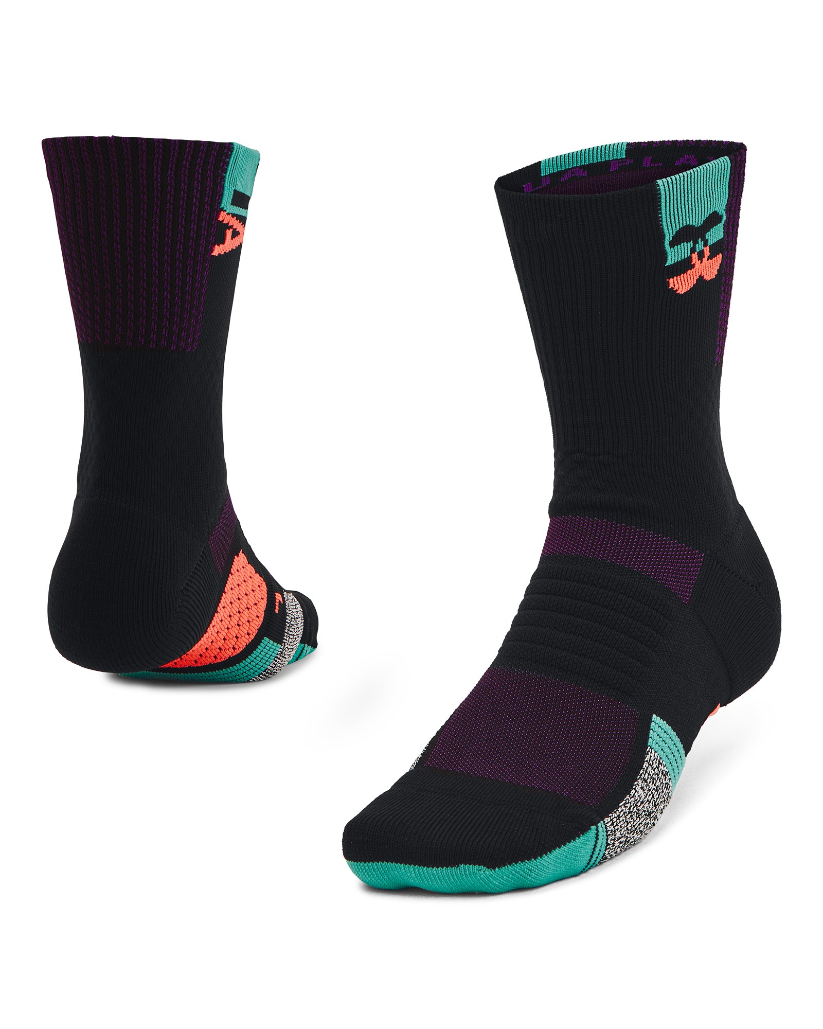 Unisex UA ArmourDry Playmaker Black History Month Mid-Crew Socks  1