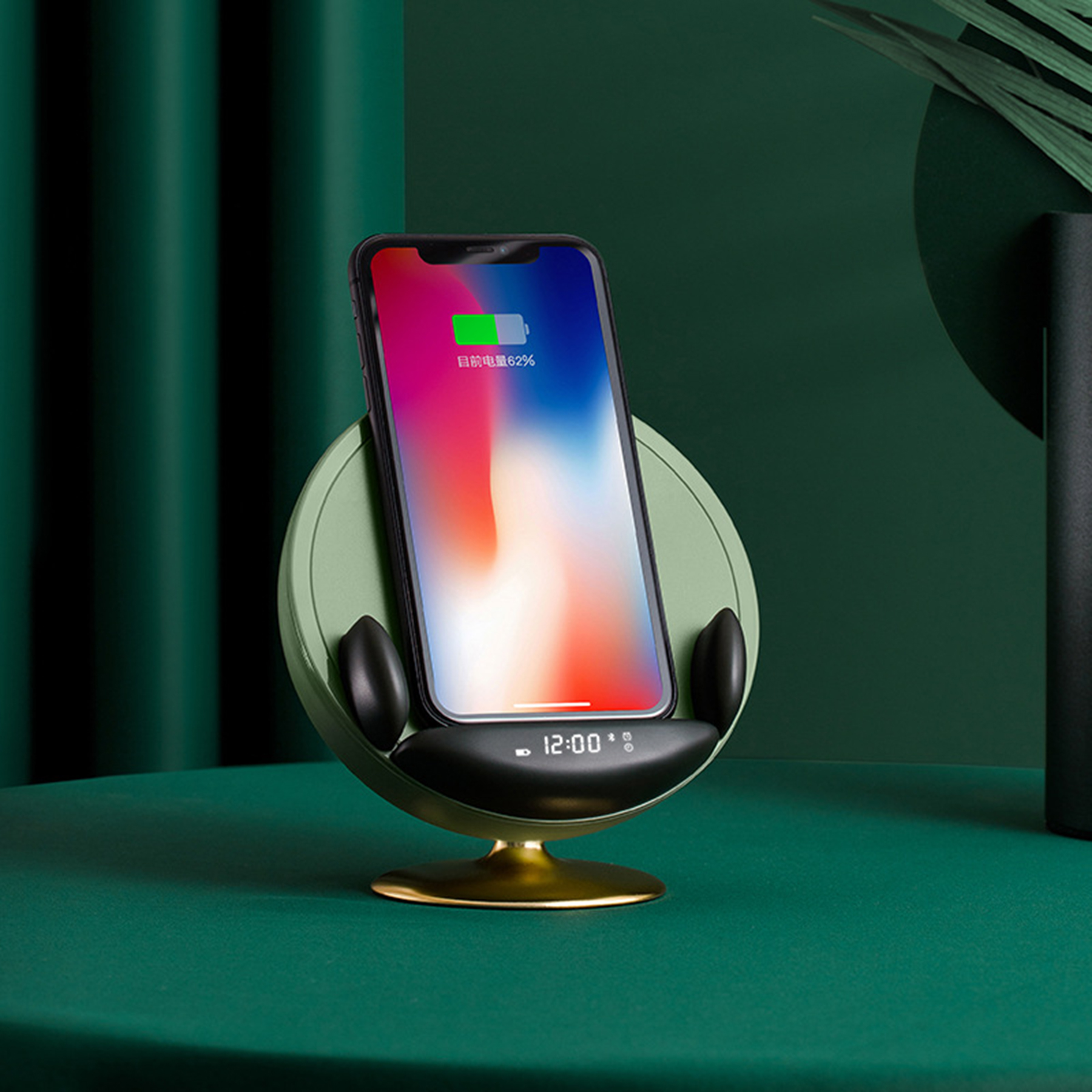 Alarm Clock Wireless Charger Speaker 4