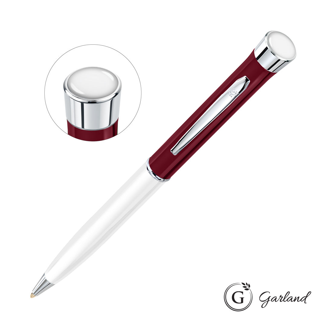 Garland® Patriot Custom Ballpoint Twist Pen - Chrome Accent 7