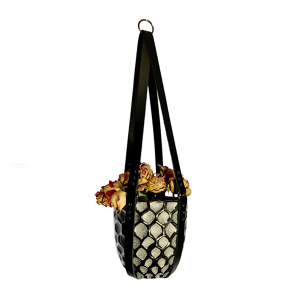 Leather Flower Plant Hanger 1