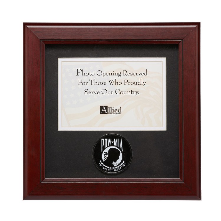 POW MIA Medallion 4-Inch by 6-Inch Landscape Picture Frame 1
