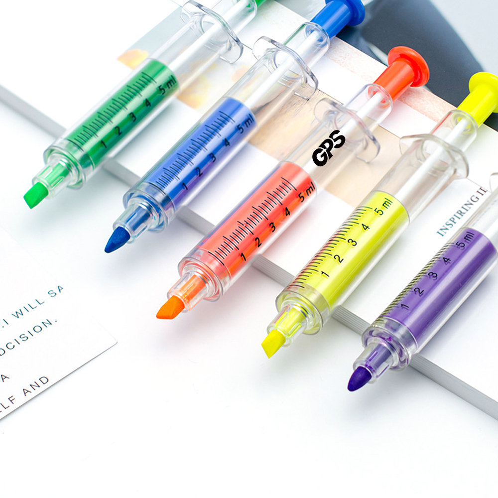2-In-1 Syringe Highlighter Ballpoint Pen 1