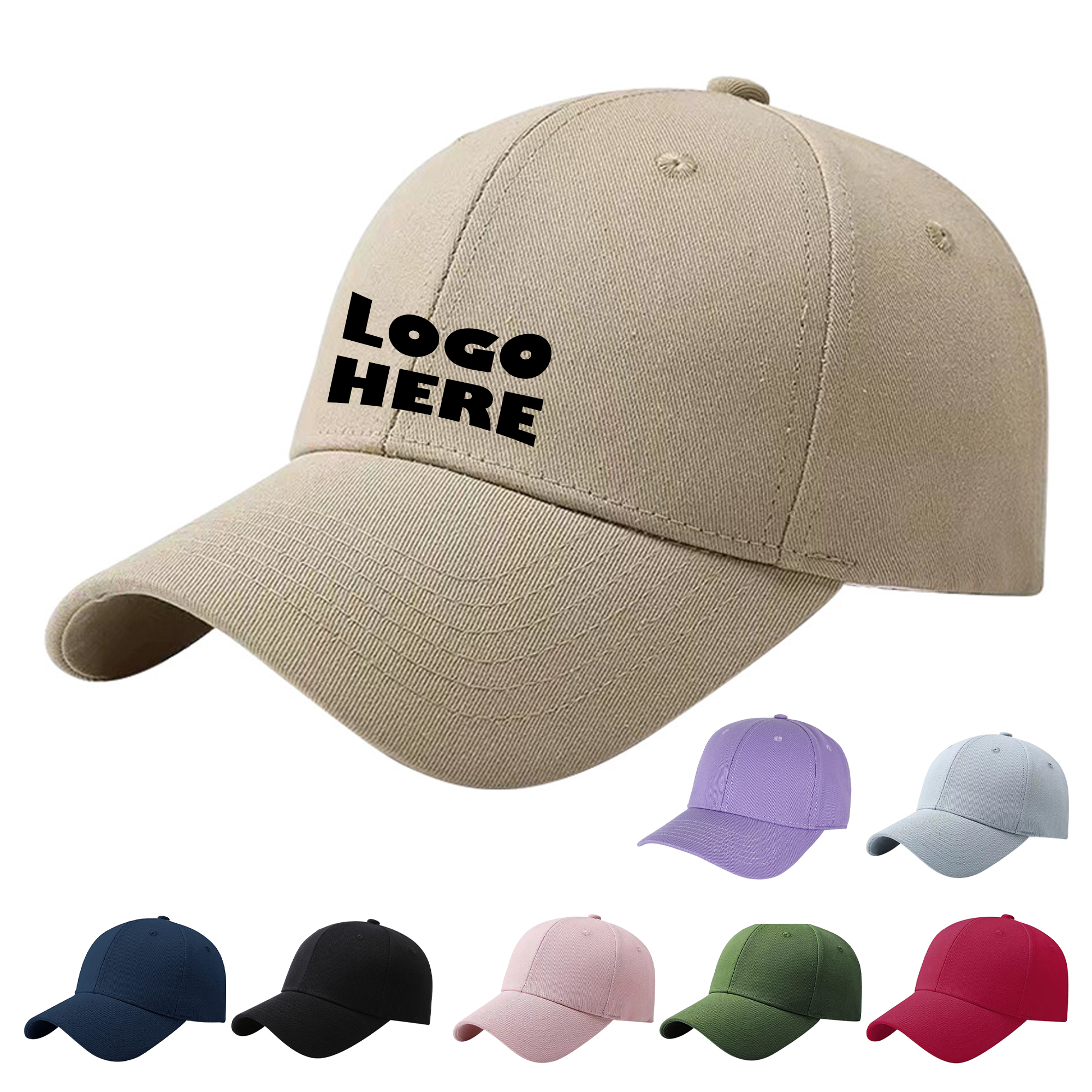 Cotton Baseball Cap With Printed Embroidery 4