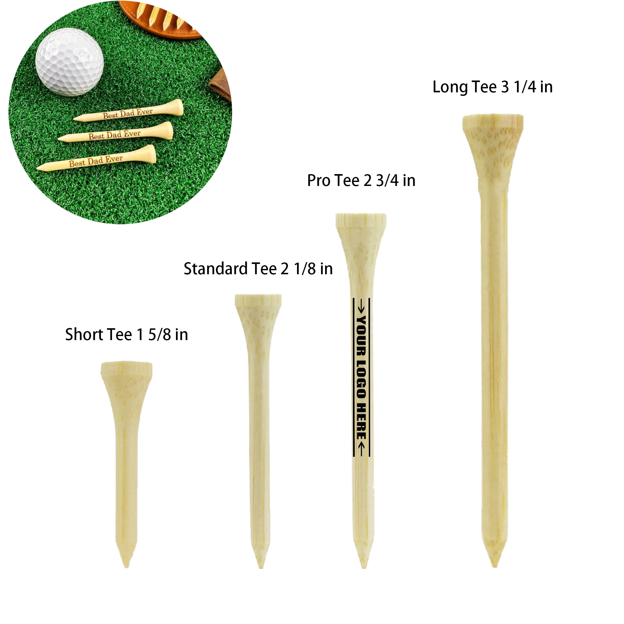 Bamboo Golf Tee 2