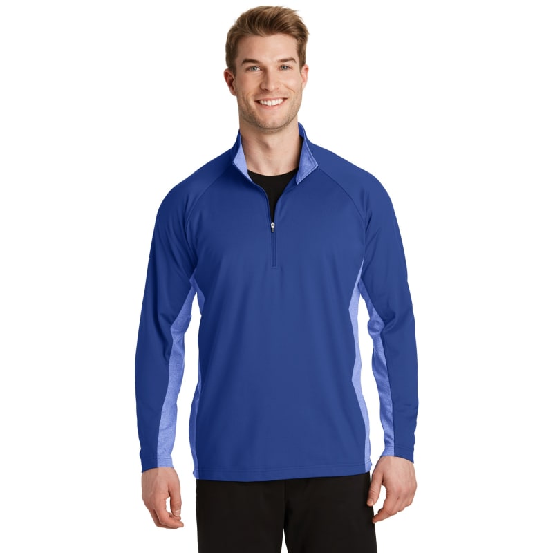 Sport-Tek Sport-Wick Stretch Contrast 1/4-Zip Pullover. 18