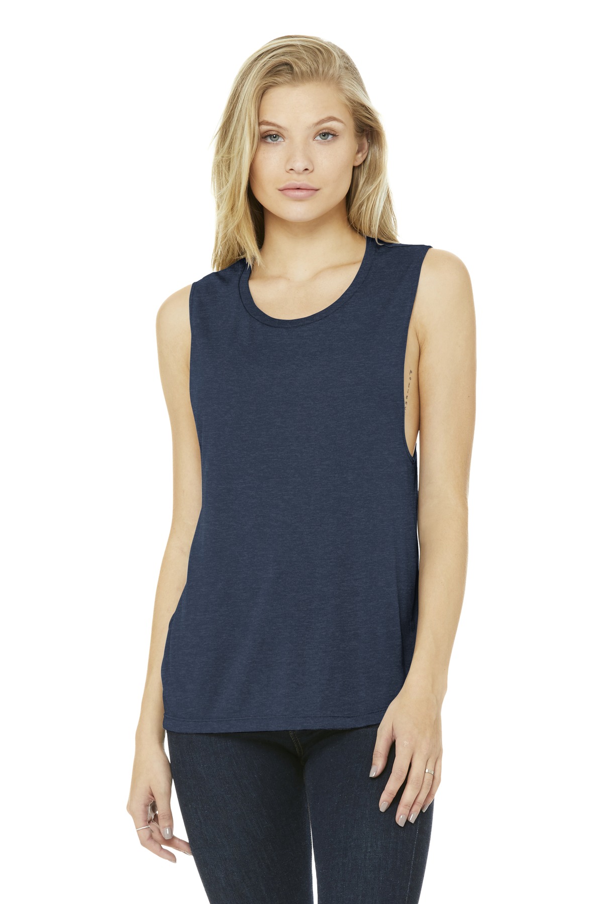 BELLA+CANVAS Women's Flowy Scoop Muscle Tank. BC8803 98