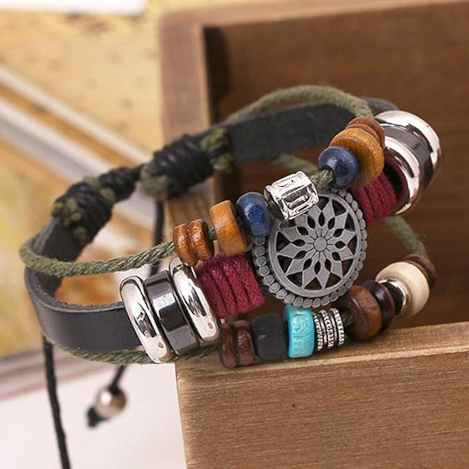 Women Bohemia Wind Beaded Multilayer Hand Woven Bracelet 2